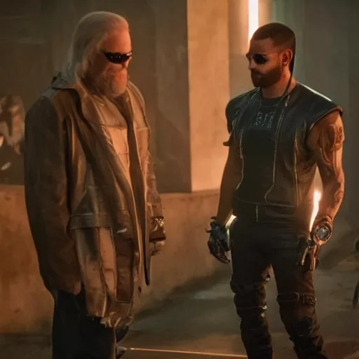 Prompt: A still of Panam Palmer from Cyberpunk 2077 in Game of Thrones