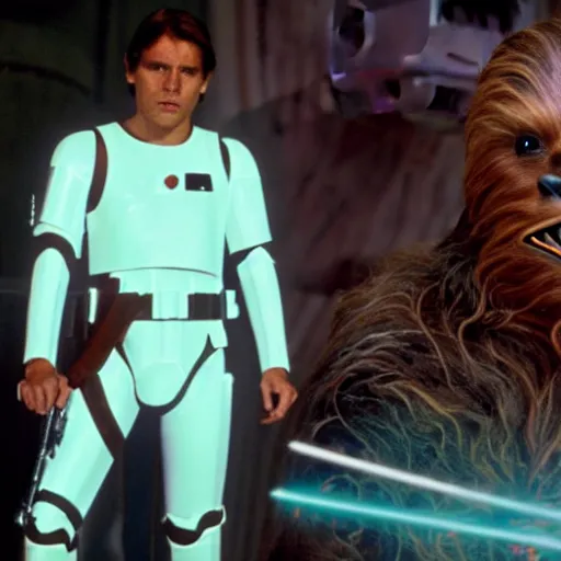 Image similar to Live Action Still of Jerma in Star Wars: A New Hope, real life, hyperrealistic, ultra realistic, realistic, highly detailed, epic, HD quality, 8k resolution, body and headshot, film still