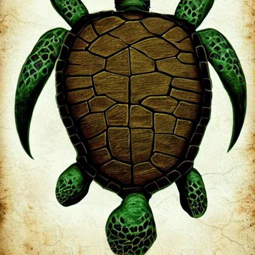 Image similar to World Turtle, epic fantasy art