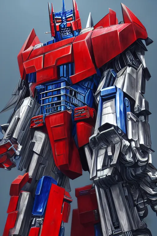 Image similar to optimus prime highly detailed, digital art, artstation, smooth, sharp focus, illustration, art by artgem