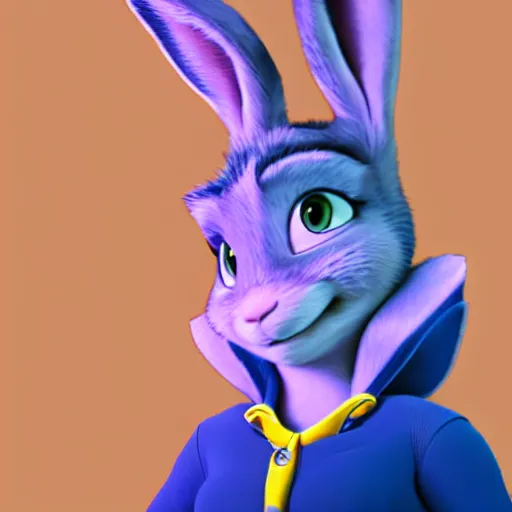 Prompt: judy hopps as a real woman portrait