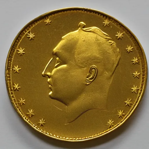 Image similar to an blank golden coin