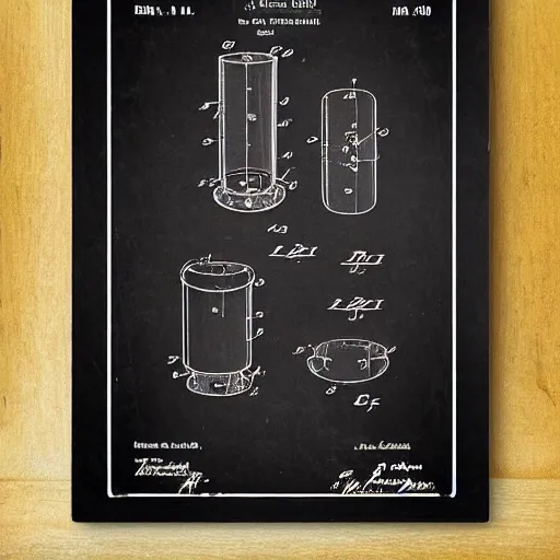 Image similar to draw einsteins fridge patent, patent style