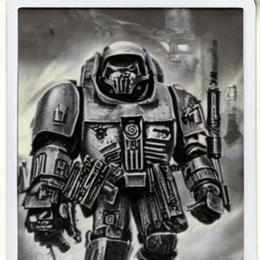 Prompt: polaroid warhammer 40k world by Tarkovsky