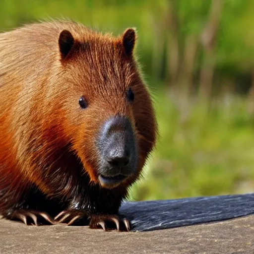 Image similar to a gummy bear but it ’ s a capybara instead of a bear