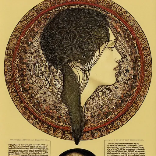 Image similar to portrait of natalie portman by ernst haeckel