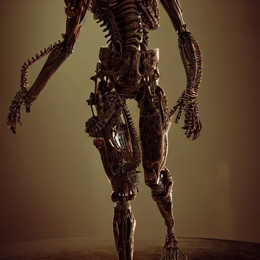 Prompt: a cybernetic ghoul, detailed, intricate, octane render