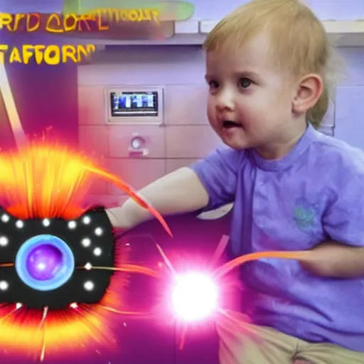 Image similar to fusion reactor powered by toddlers