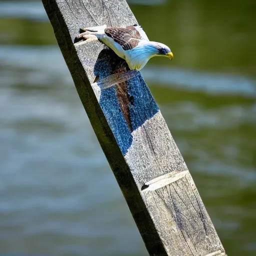 Image similar to a somnolent skipping stones pond this close-up of a darling bud of may, the disfigured priestess giving you a dastardly grin as she speeds. her eagle wring-headed rung of the ladded ladder aladdin's ladder