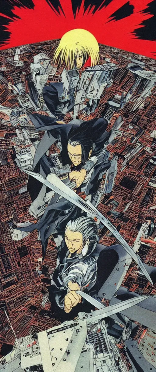 Image similar to “Sephiroth in Akira (1988) by Katsuhiro Otomo”