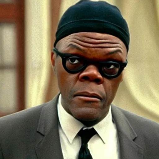 Prompt: Samuel L. Jackson as Mr. Bean