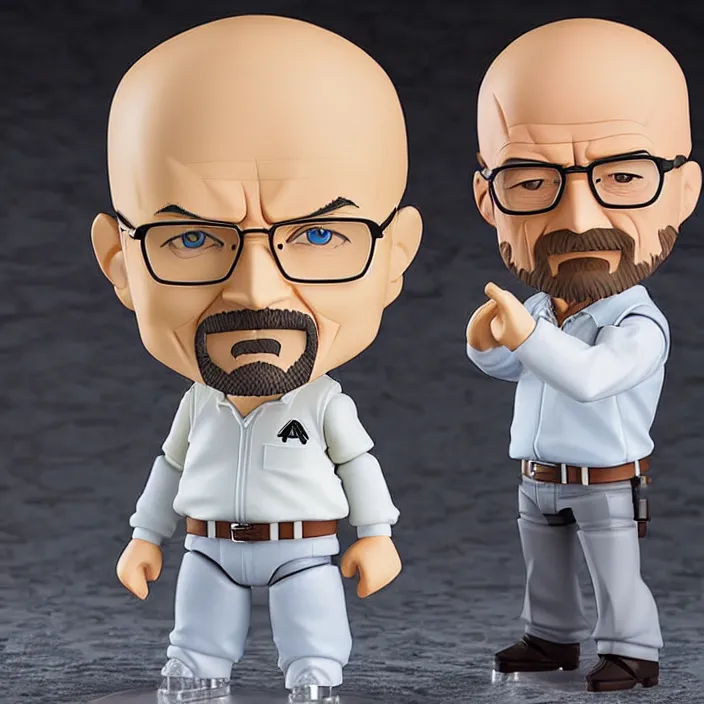 Image similar to walter white, an anime nendoroid of walter white, figurine, detailed product photo