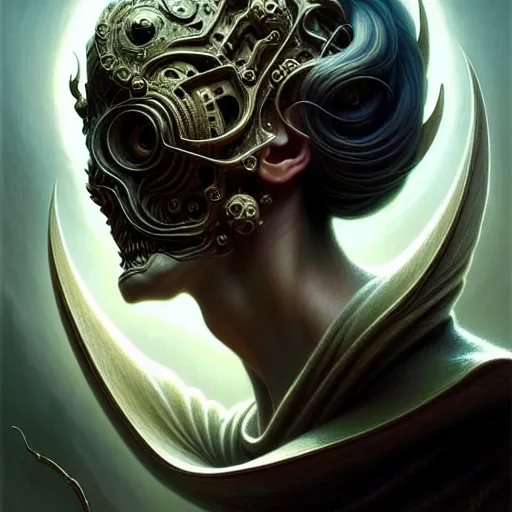 Prompt: low angle shot of a beautiful creature by guillermo del toro, intricate, elegant, highly detailed, centered, digital painting, artstation, concept art, smooth, sharp focus, illustration, artgerm, Tomasz Alen Kopera, Peter Mohrbacher donato giancola, Joseph Christian Leyendecker, WLOP, Boris Vallejo