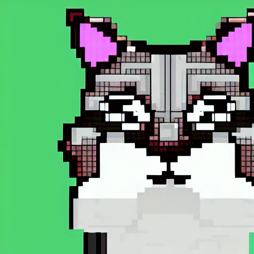 Prompt: pixel art of a cat