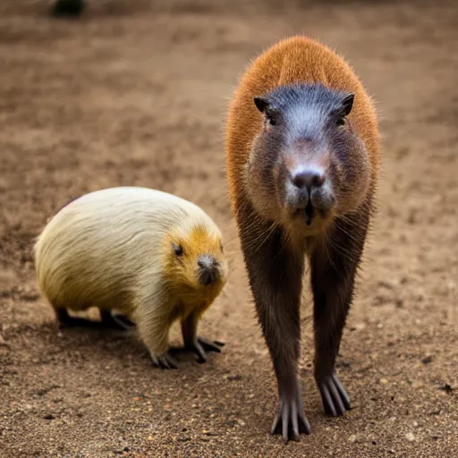 Prompt: capybara woman, EOS-1D, f/1.4, ISO 200, 1/160s, 8K, RAW, unedited, symmetrical balance, in-frame