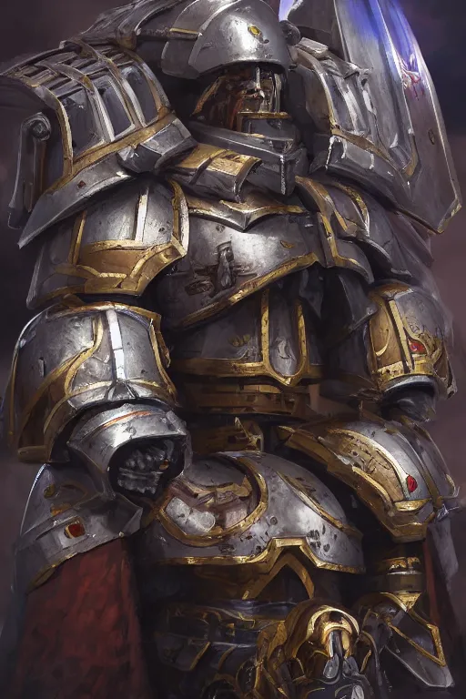 Image similar to armor portrait heros warhammer 4 0 k horus heresy fanart - the primarchs emperor by johannes helgeson animated with vfx concept artist & illustrator global illumination ray tracing hdr fanart arstation zbrush central hardmesh 8 k octane renderer comics stylized