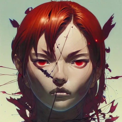 Image similar to prompt : fighter portrait soft light painted by james jean and katsuhiro otomo and erik jones, inspired by evangeleon anime, smooth face feature, intricate oil painting, high detail illustration, sharp high detail, manga and anime 1 9 9 0