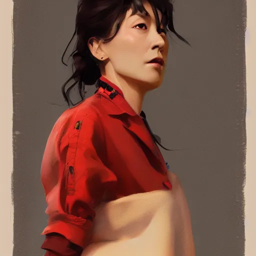 Prompt: Akina nakamori , very very detailed artwork by Sergey Kolesov, art station