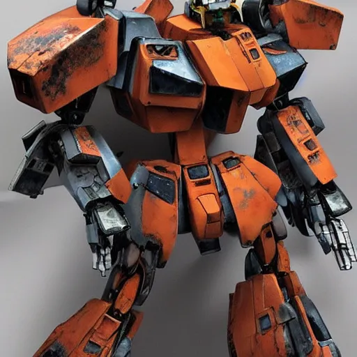 Image similar to an very rusty junk of Gundam robot , photorealistic, post apocalyptic,