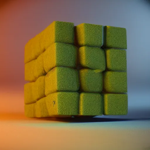 Image similar to a perfect cube made of cannabis marijuana, beautiful, octane render, nug pic, ray tracing, 8 k, unreal engine 5