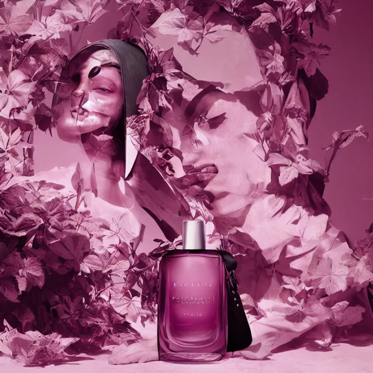 Image similar to portrait fragrance advertising campaign by richard mosse