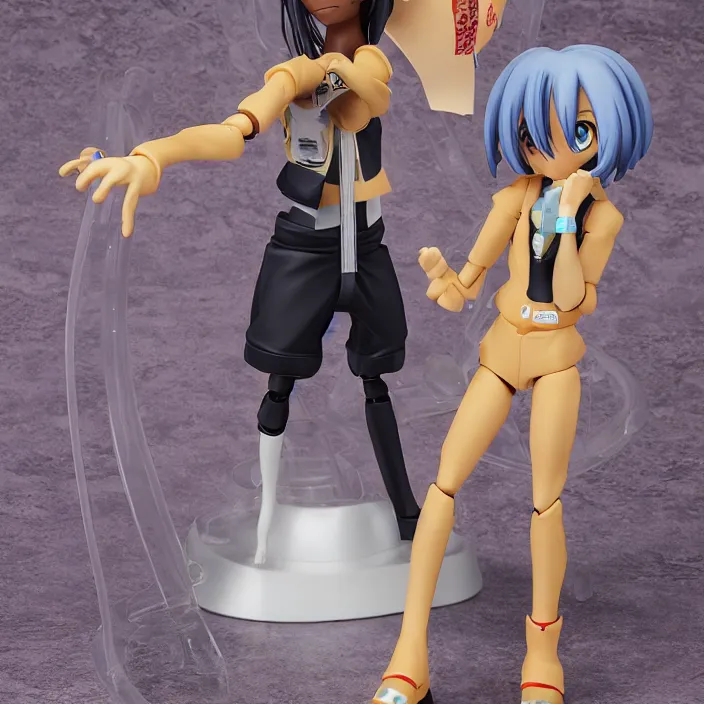 Image similar to an anime nenodroid of skai jackson, figurine, detailed product photo