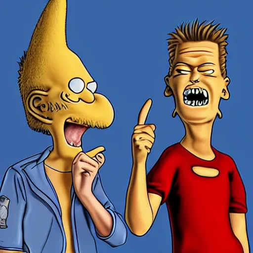 Realistic Beavis And Butthead | Stable Diffusion | OpenArt