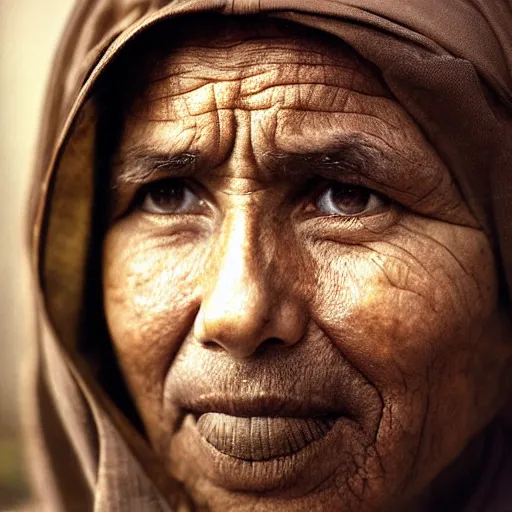 Image similar to this person is a leader, portrait photograph, by steve mccurry