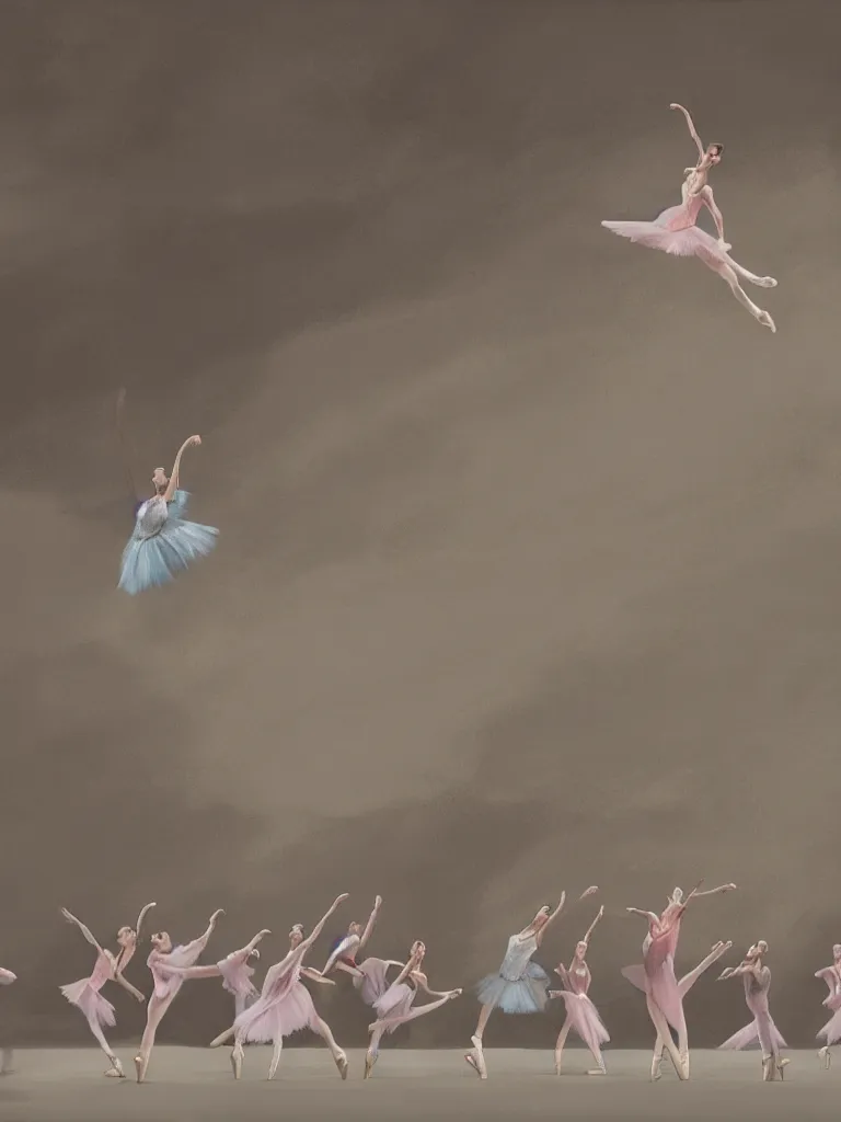 Prompt: ballet at the theater by disney concept artists, blunt borders, rule of thirds