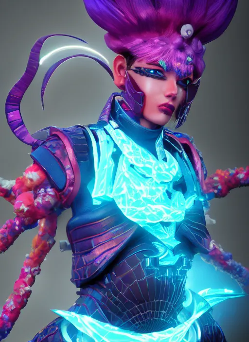 Prompt: genshin impact character, fantasy art, holographic undertones, unreal engine 5 rendered, 3 d octane rendered, highly saturated colors, trending artstation, top, stunning, 8 k, award winning, daily deivation