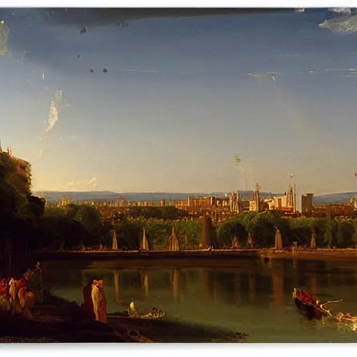 Image similar to Madrid painted by Thomas Cole