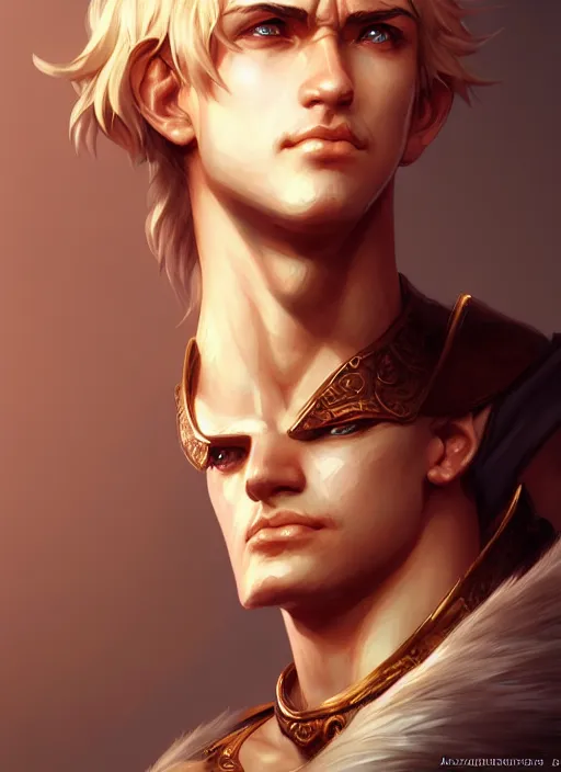 Prompt: alexander the great, lol style, highly detailed, artgerm, cushart krenz, zeronis, trending on artstation, soft light, sharp edges, illustration, character design, concept art