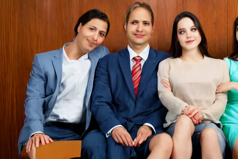 Image similar to lawyer with his two girlfriends