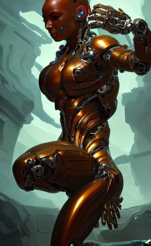 Image similar to Cyborg biomechanical scorpion female, sci-fi, highly detailed, digital painting, artstation, concept art, smooth, sharp focus, illustration, art by artgerm and greg rutkowski and alphonse mucha
