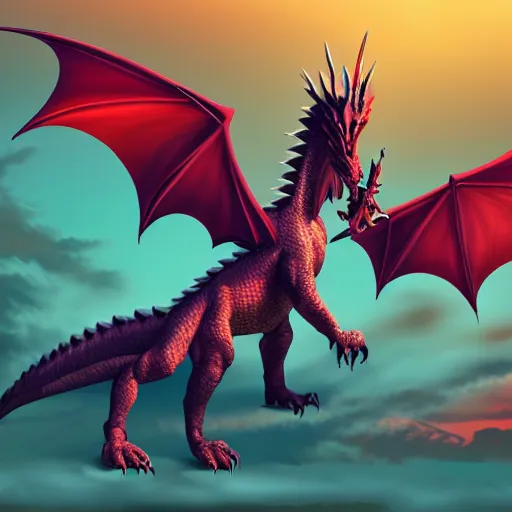 Prompt: a majestic dragon, hd, high quality digital art