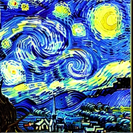 Prompt: “starry starry night by da vinci”