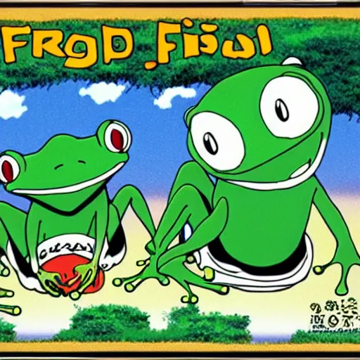 Image similar to cute frog themed bar anime key art studio ghibli,