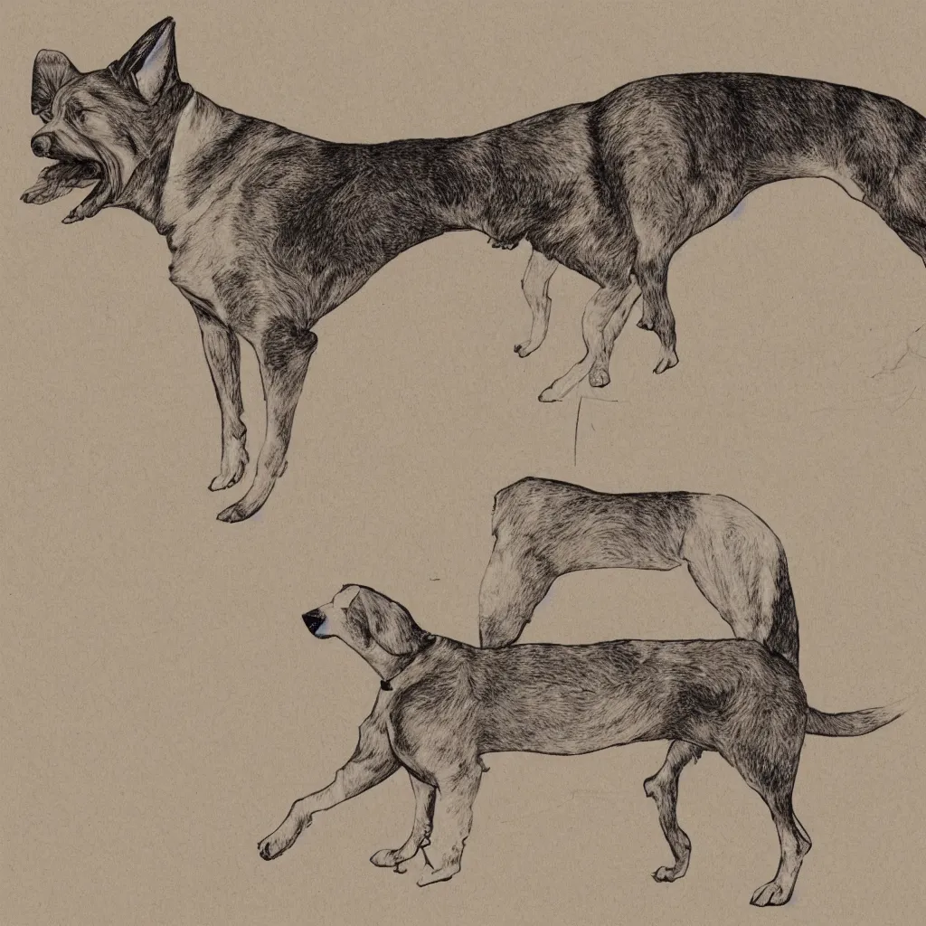Image similar to diagram of a dog