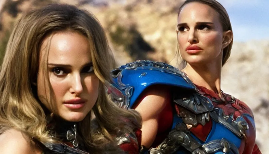 Image similar to Natalie Portman as He-Man