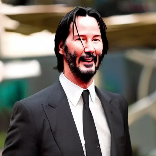 Prompt: keanu reeves reveals he is a horse