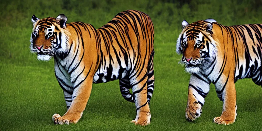 Image similar to tiger lion lion human fool