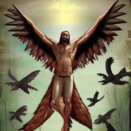 Prompt: raptor jesus