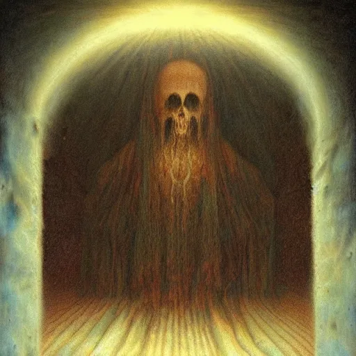 Prompt: the ghost of god by agostino arrivabene