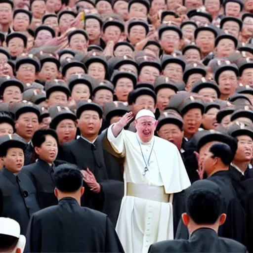 Prompt: north korean pope francis,