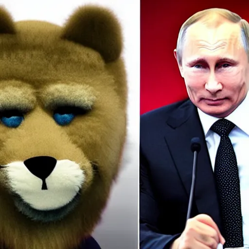 Image similar to Putin as a furry