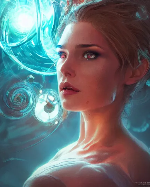 Prompt: illustration of a woman entranced bewitched mesmerized hypnotized mind controlled, spirals in eyes, artgerm and wlop and greg rutkowski, digital art, extreme detail, dynamic lighting, cinematic composition, concept art, sharp focus, colorful, photorealistic, 8 k