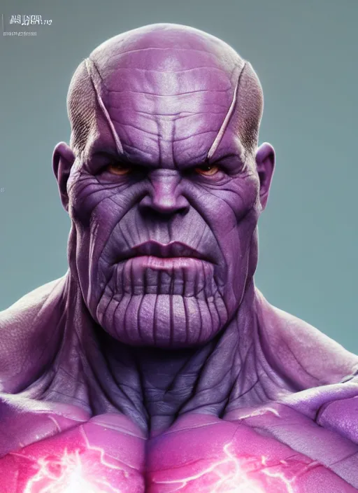 Prompt: thanos, au naturel, hyper detailed, digital art, trending in artstation, cinematic lighting, studio quality, smooth render, unreal engine 5 rendered, octane rendered, art style by klimt and nixeu and ian sprigger and wlop and krenz cushart