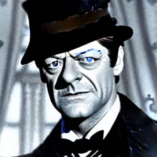 Image similar to Sean Bean as Bert in Mary Poppins, movie still, photograph