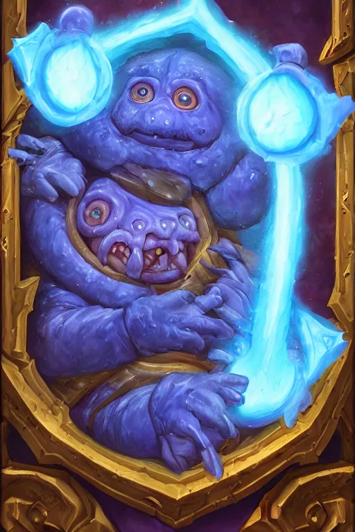 Prompt: 2 d glowing tardigarde, cute tardigrade, blizzard warcraft artwork, hearthstone card artwork oil painting by jan van eyck, northern renaissance art, oil on canvas, wet - on - wet technique, realistic, expressive emotions, intricate textures, illusionistic detail