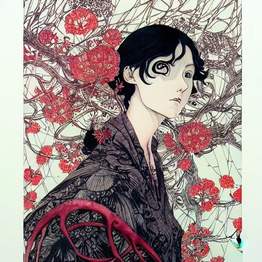 Image similar to prompt: Portrait painted in Smithe One style drawn by Vania Zouravliov and Takato Yamamoto, inspired by Fables, intricate acrylic gouache painting, high detail, sharp high detail, manga and anime 2000